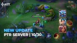 NEW UPDATE PTR SERVER 10/30 | AOV, ROV, 傳說對決,Liên Quân, Arena Of Valor