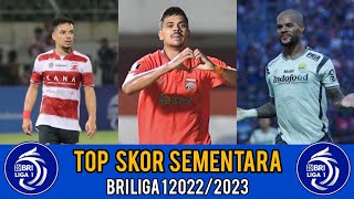 Top Skor Sementara BRI Liga 1 2022/2023