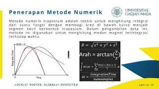 Penugasan MataKuliah Metode Numerik - Pengukuran Perubahan Medan Magnet per Satuan Waktu