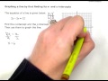 Graphing a line by first finding its x- and y-intercepts