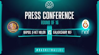 Hapoel U-net Holon v Galatasaray NEF - Press Conference | Basketball Champions League 2021-22