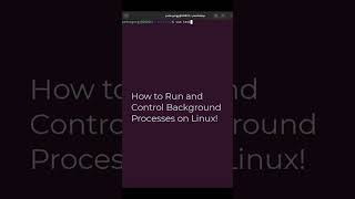 How to Run and Control Background Processes on Linux!