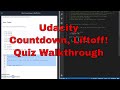 Udacity - Countdown, Liftoff! Quiz Walkthrough - JavaScript