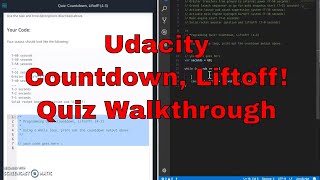 Udacity - Countdown, Liftoff! Quiz Walkthrough - JavaScript
