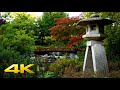 JAPANESE GARDEN in 4K HDR UHD /Nature sounds for reading, relaxation, meditation, yoga - 7HOURS