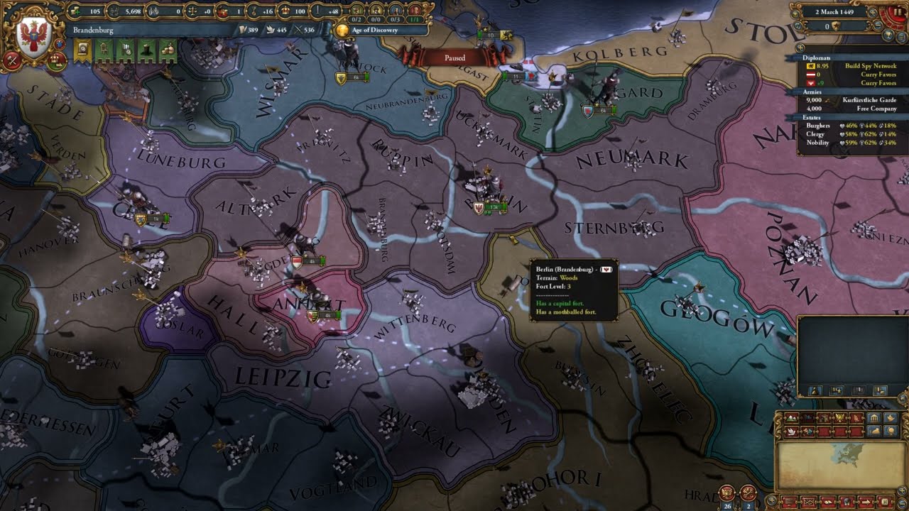 Europa Universalis IV - Brandenburg World Conquest, Part 01 - YouTube