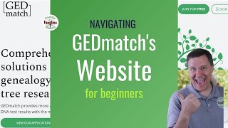 Navigating the New GEDmatch Website (Beginner's Edition)