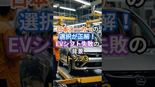 日本メーカーの選択が正解！EVシフト失敗の背景トップ3 #EV #日本メーカー #自動車業界 #脱EV #ハイブリッド