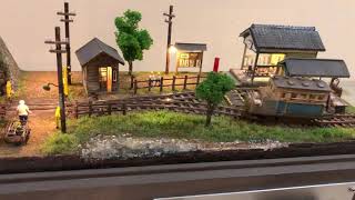 SmallWorldTree 情景ジオラマ 山麓の軽便最終駅  (自動運転 モード1)