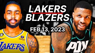 Los Angeles Lakers Vs Portland Trail Blazers Full Game Highlights | Feb 13 | 2023 NBA Season