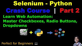 Learn Selenium with Python in 2025 | Part 2: Master Checkboxes, Radio Buttons & Dropdowns (Hindi)
