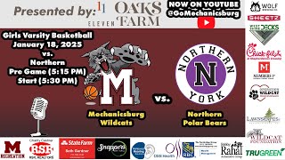 Varsity Girls Basketball vs Northern - Presented by 11 Oaks Farms in Newville (Jan. 18, 2025)