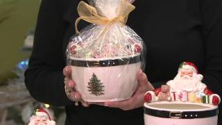 Spode Christmas Tree Figural Santa Bowl on QVC