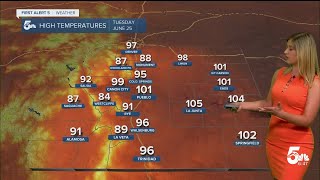 Hot again on Tuesday with heat advisories in Colorado