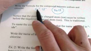 Chemical Formulas: Part 1, Ionic Compounds