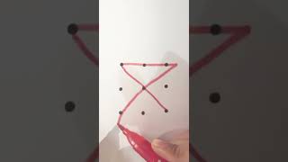 How To Connect The 9 Dots With 4 Straight Lines Puzzle #shorts #games #maths