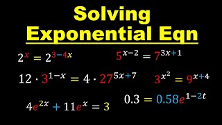 Lecture 20 | Solving Exponential Equations | Precalculus