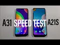 Samsung A31 vs A21S Comparison Speed Test