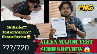 I Joined Allen Major Test Series for Neet 2025|*Honest review of test series*|Marks in Mock test?