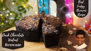Chocolate Brownie Recipe in Tamil | Birthday Brownie Cake | CDK#350 | Chef Deena's Kitchen