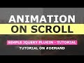 Animation On Scroll - Simple jQuery Pluging Tutorial - Trigger CSS Animations on Scroll