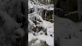 クリスマス寒波🌪金剛山🏔ツツジオ谷ニノ滝の氷瀑