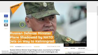 Russian defense minister’s plane followed by NATO jets over Baltic Sea