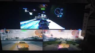 Blur 3 Player Playing game at Same time