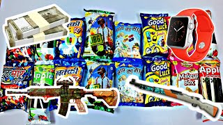 Biggest Collection of snacks with free gifts and toys inside ! only 5 rs snacks unboxing and review