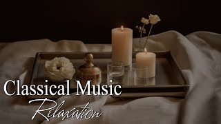 flower with shimmering candle combined with classical music for Sleeping🎹 Help Study, PTSD, Insomnia