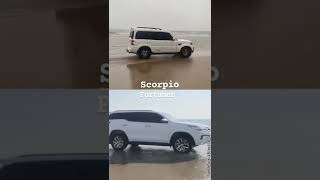 Scorpio Vs Fortuner 🔥 Racing