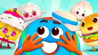 Peek A Boo | Hide and Seek | Yummy Foods Family | Kids Cartoon | BabyBus TV