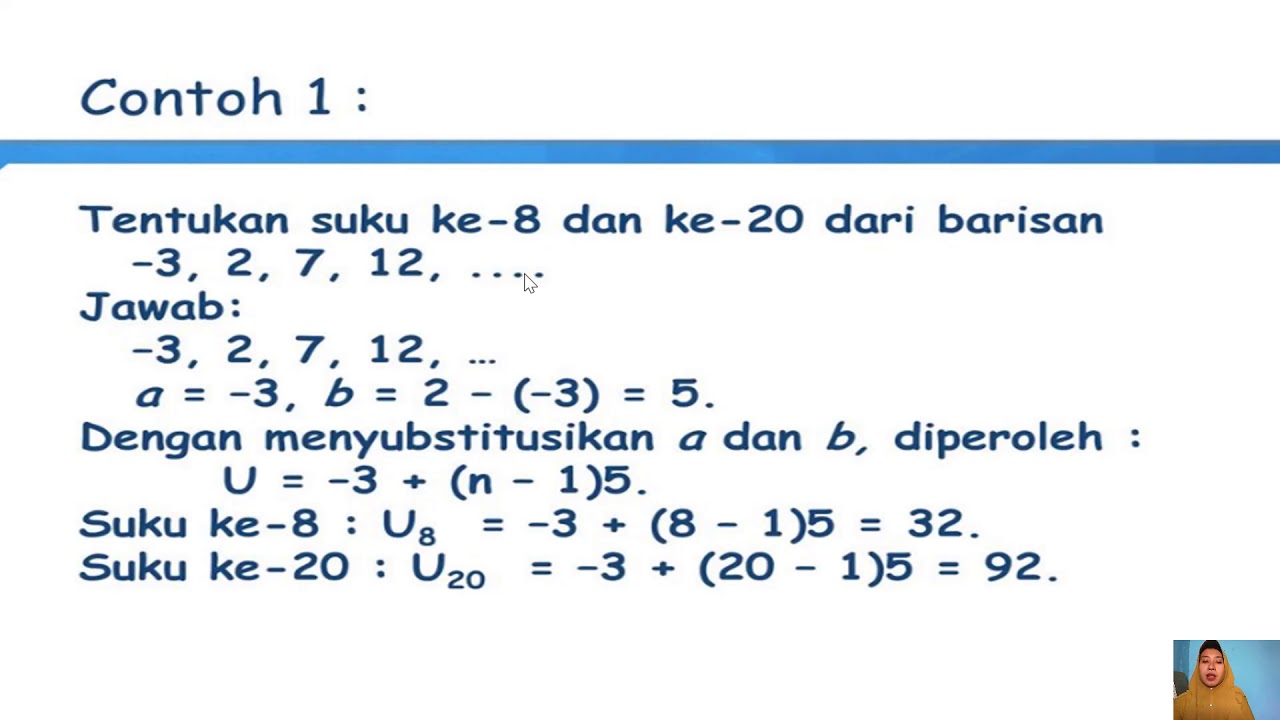 Materi Dan Contoh Soal Barisan Dan Deret Aritmatika Lengkap - Riset