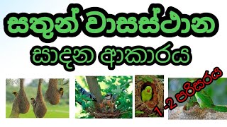 සතුන්ගේ වාසස්ථාන/ animal houses