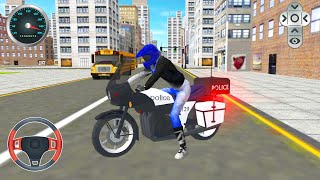 Polis Motor Oyunu Simulatoru 2020 || Real Police Motorbike Simulator - Android Gameplay