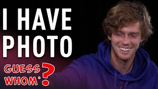 Why did Iron Maiden bite Andrey Rublev's arm!? Guess Whom* | Australian Open 2022