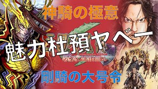 【三国志大戦】剛騎神騎の極意　vs　魅力杜預ワラ【らいとん】