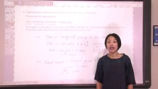 Applications with Precent and Percent Increase or Decrease