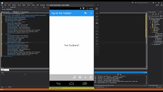 Xamarin Android Tutorial 46 Material Design Stand Alone Toolbar