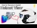 How to Remove & Install Helmet Visor Easily Step by Step | GXT JAGER Helmet Visor Replacement