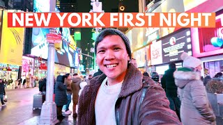 First Night in New York | We Made it to Times Square Billboard!