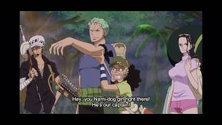 Usopp puppeteering Zoro