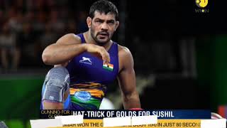 CWG 2018: Sushil Kumar wins Gold in men’s freestyle 74kg wrestling