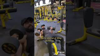 40kg dumbbell press