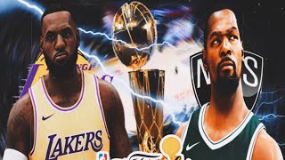 NBA2K23 NBA Finals Game 2 22-23 Lakers Vs 22-23 Nets PS5 GamePlay