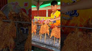 เห็นแล้วหิว!ไก่ย่างโคตรกระเทียม‼️ร้านไก่ย่างบ้าน ช. สาขาป่าตาลอ.เมือง จ.ลพบุรี  #Streetfood