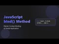 JavaScript Function Bind Explained: Mastering 'this' & Partial Application