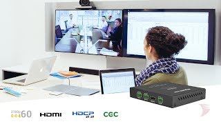 HDMI In-line Signal Re-Clocker with EDID Management, Audio De-embed \u0026 Relay Triggering - CON-H2-EDID