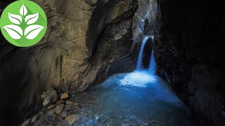 Relaxing sounds of the waterfall in the cave. (10 hours) Nature Sounds (White Noise)