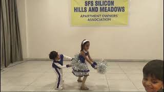 SFS Silicon Hills - New Year 2025 - kids' dance - oru madhurakkinavu+aankh marae - Arjun \u0026 Avanthika